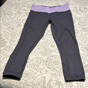 🎄Closet Closing Sale🎄 Lululemon Two-Tone Leggings - Purple and Gray 8